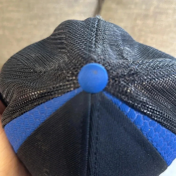 NFL INDIANAPOLIS COLTS FOOTBALL CAP HAT BLK/NAVY REEBOK S/M USED - Picture 6 of 9